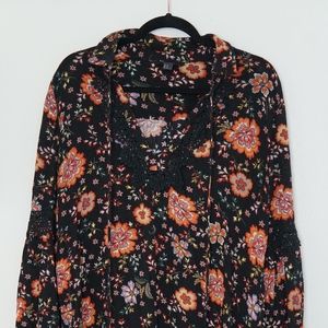 Cute Orange and Black Fall Dress